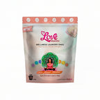 Dye & Scent Free Mastercase by Love Brands, full bulk carton holding ten pouches of laundry paks for fragrance-free washing