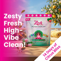 Citrus Flower Blossom pouch side angle, highlighting the resealable closure and slim profile of the package