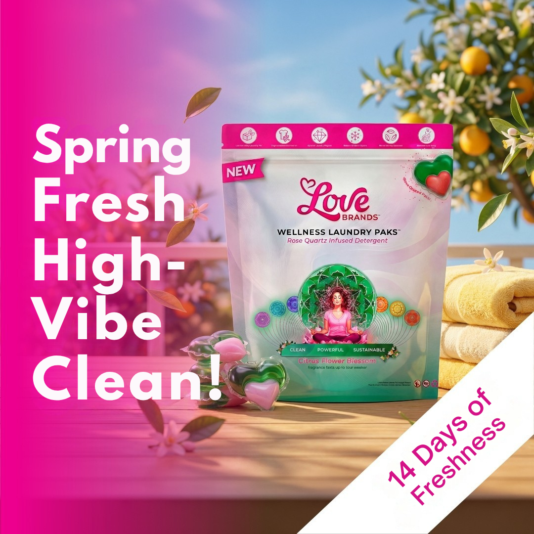 Citrus Flower Blossom Mastercase hero shot showing the full bulk carton of 10 pouches with bright citrus-flower branding