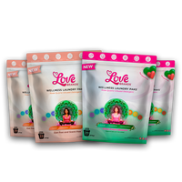 Mixy Mixy laundry bundle hero shot showing two Citrus Flower Blossom pouches and two Dye-Free Scent-Free pouches grouped together