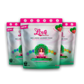 Citrus Flower Blossom Triple Pak hero shot showing three citrus detergent pouches bundled together at a 15% off value price